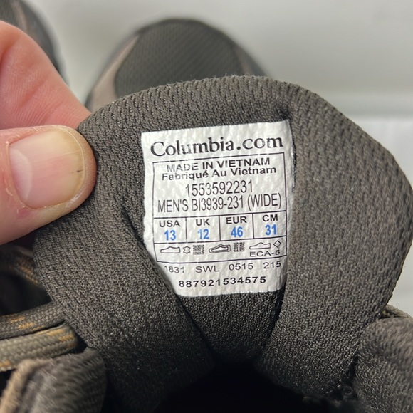 Columbia Techlite Mid Sneaker Boot MINT CONDITION Size 13  Waterproof BM3939-231 - Picture 4 of 9